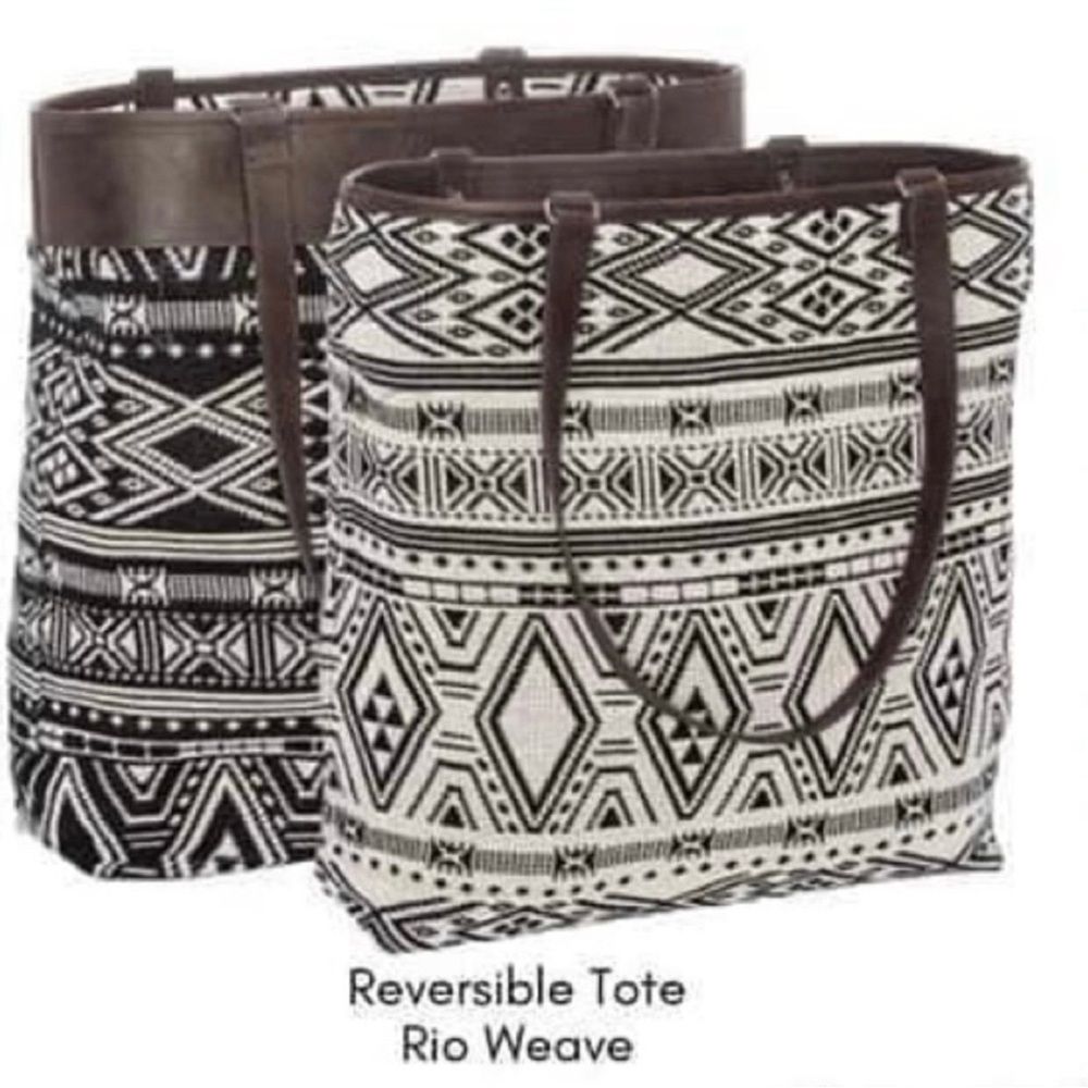 Thirty One Reversible Tote in Rio Weave! BNIP!!